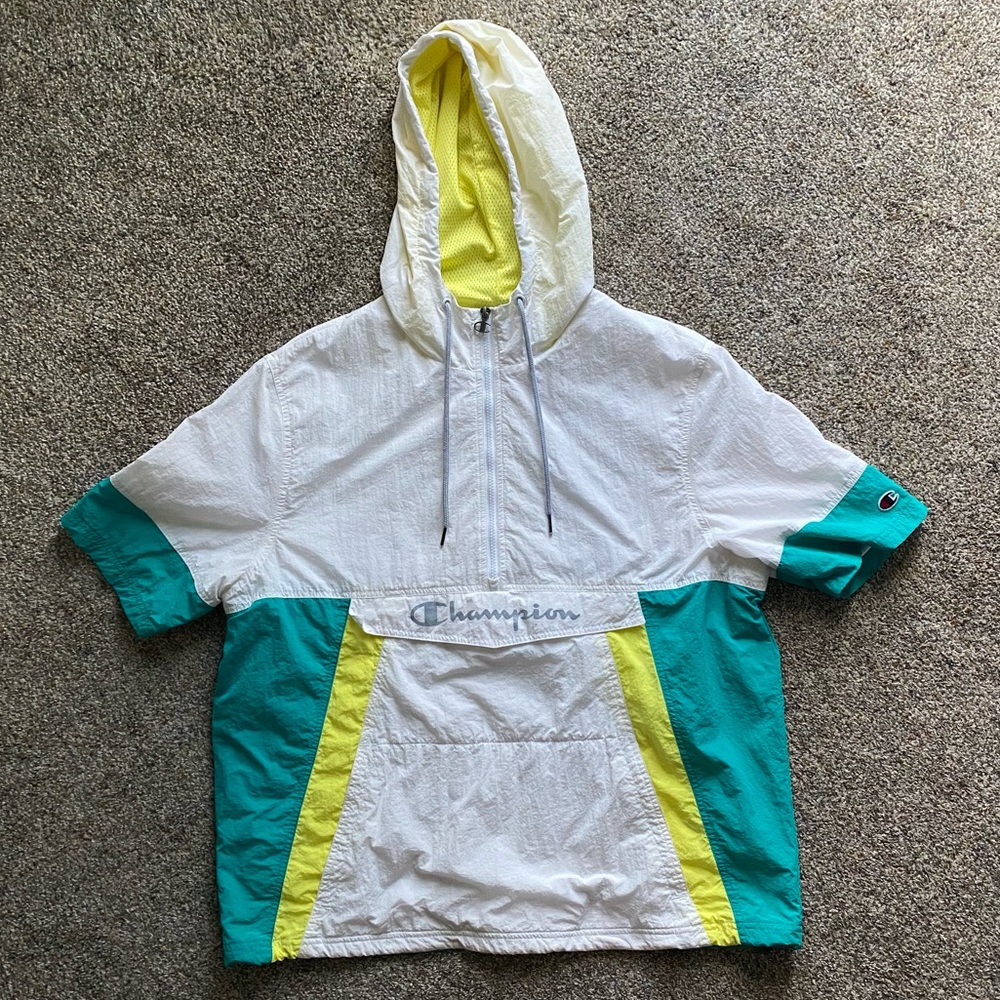 Mens Champion Short Sleeve Windbreaker